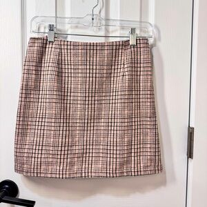 PREPPY Y2K ELLE WOODS legally blonde BARBIE pink PLAID CUTE SEXY MINI SKIRT